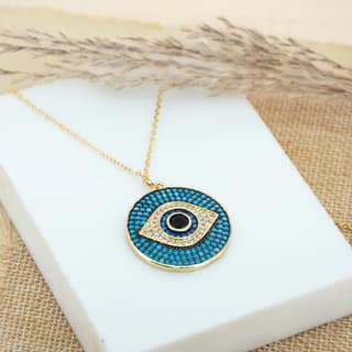 Upakarna Cerulean Wicked Eye Necklace