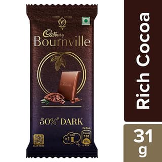 Cadbury Bournville Rich Cocoa Dark Chocolate Bar, 31 G
