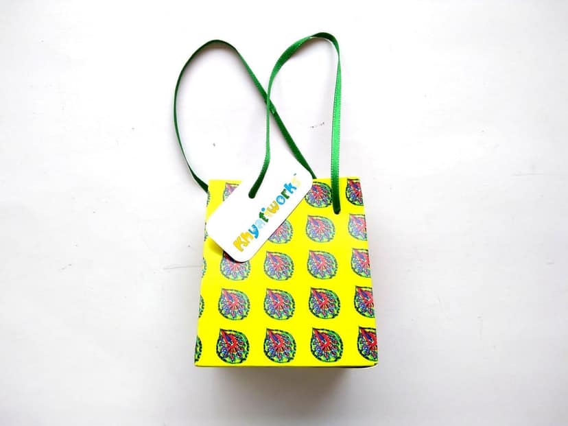 Yellow Mor Pankh Gift Bags - Small