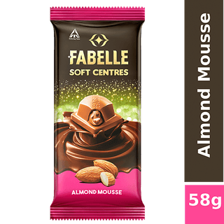 Fabelle Soft Centres Chocolate - Almond Mousse, 59 gm