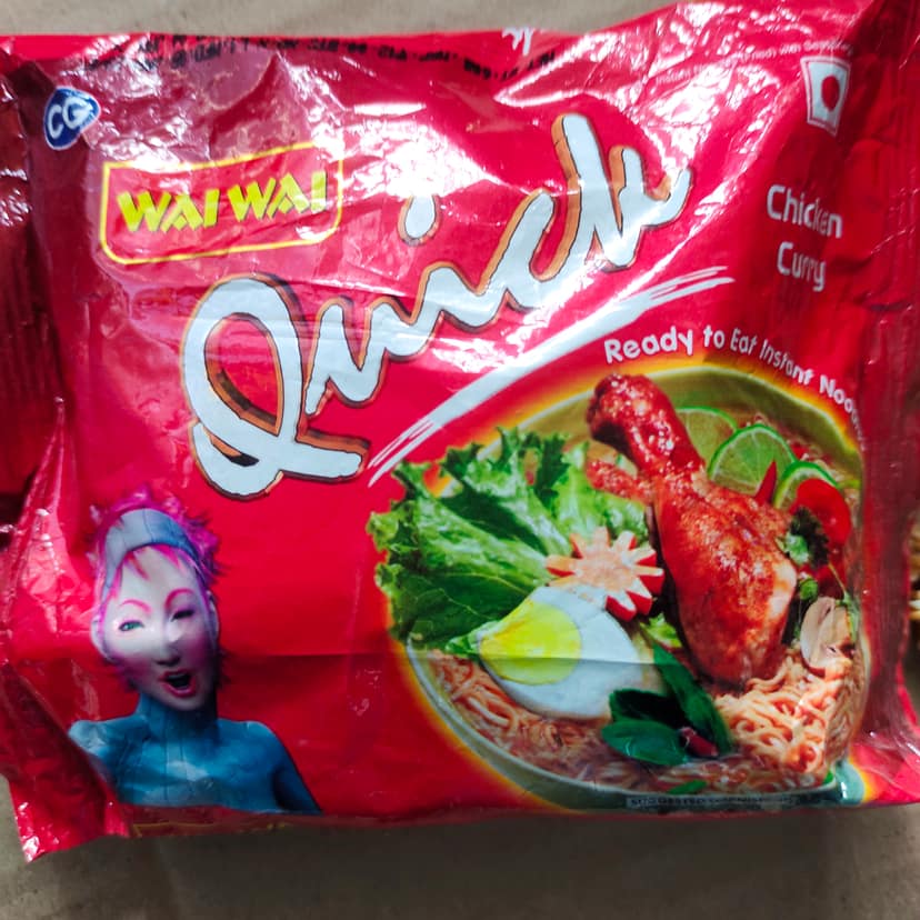 Wai Wai Ready To Eat quick Noodles chicken curry