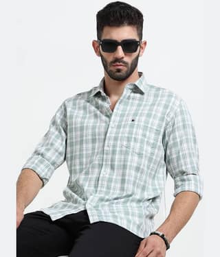 Cool Colors 100% Cotton Slim Fit Checks Full Sleeves Men's Casual Shirt - Pink ( Pack of 1 )