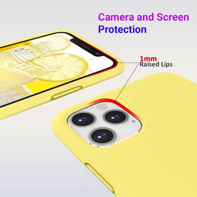 LIRAMARK Liquid Silicone Soft Back Cover Case for Apple iPhone 11 Pro view 5