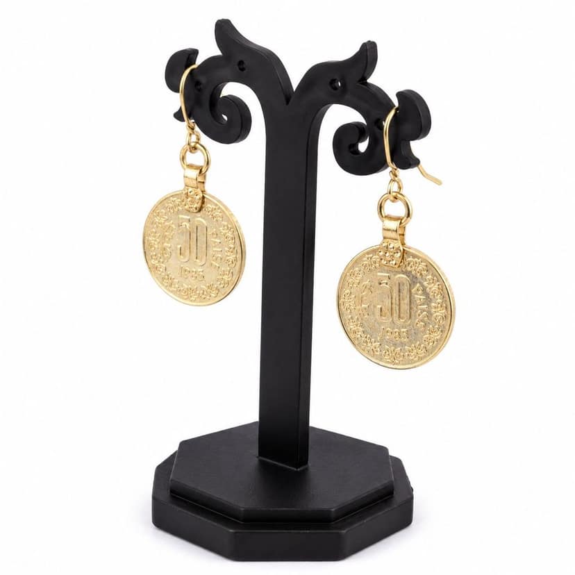 Tribes India Earring Sada 50 Paisa Pair