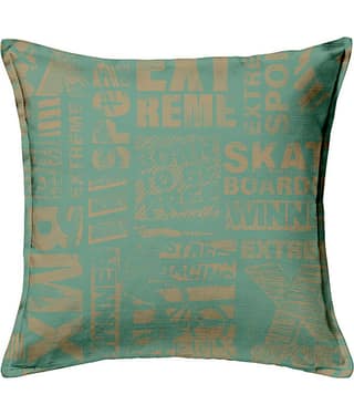 Houzzcode - Water Repellent Green Polyester Pillow Covers 40x40x3 ( Pack of 1 )