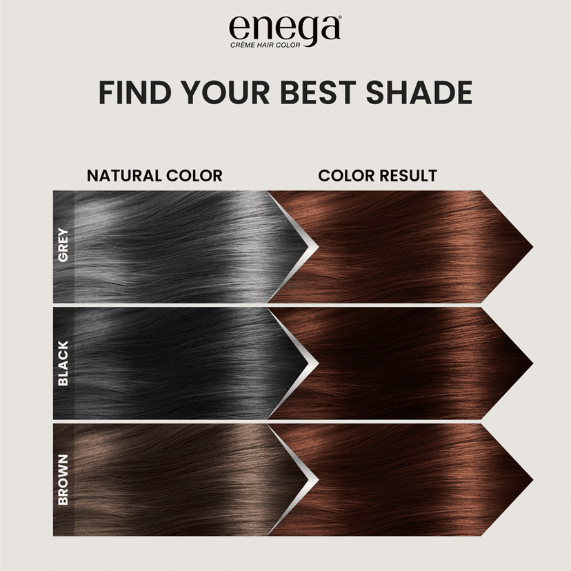 Enega No Ammonia Chocolate Brown Hair Color Cream 120ml view 5