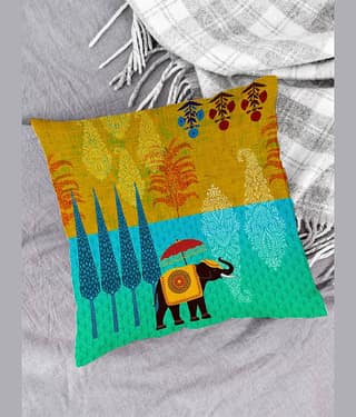 Houzzcode - Water Repellent Multi Polyester Pillow Covers 40x40x3 ( Pack of 1 )