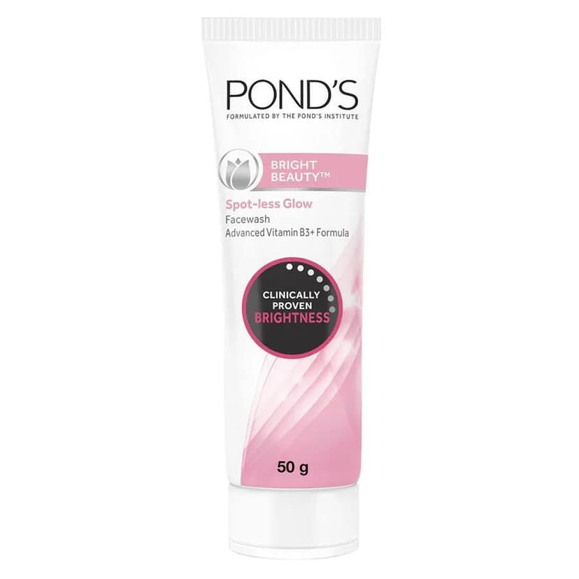 Pond's White Beauty Spot-less Fairness & Germ Removal Face Wash, 50 gm Tube