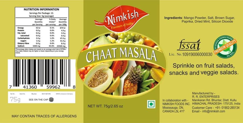 Nimkish Snacks Spice Combo Pack of 3 | Raita Masala, Chaat Masala & Pudina Dip | Ready-to-Use Seasoning view 4