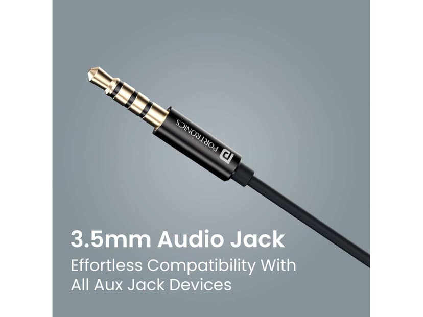 Portronics Conch Sigma A 14.2mm Dynamic Driver, Unique in Ear Earbuds, In-Line Mic, All 3.5mm Aux Devices view 4
