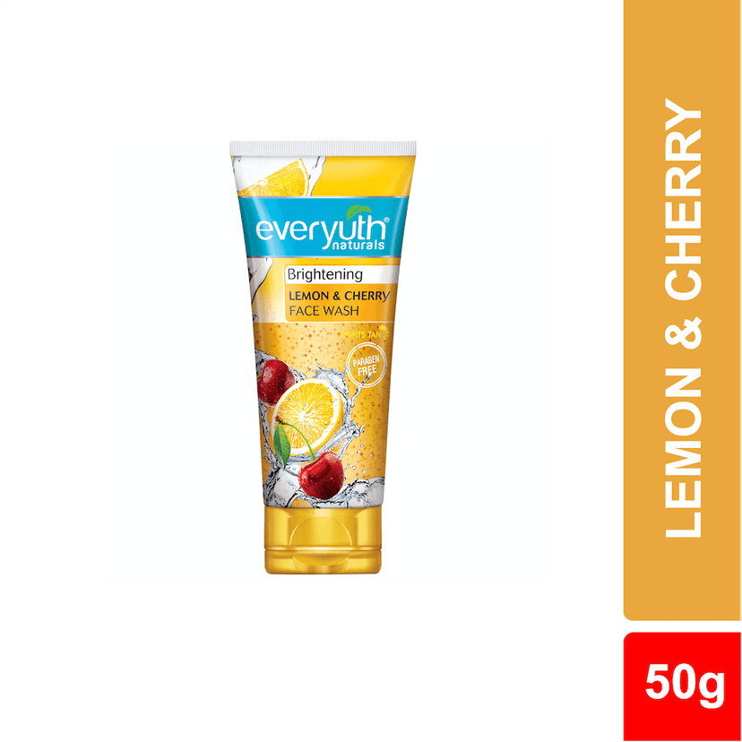 Everyuth Naturals Brightening Lemon Cherry Face Wash (50gm) view 5