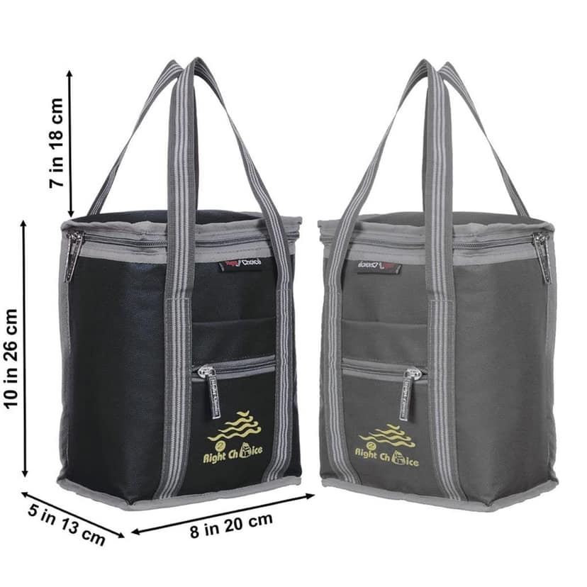 RIGHT CHOICE Polyester Carry on Lunch/Tiffin Bags Combo School Office & Picnic Bag for All Age view 6