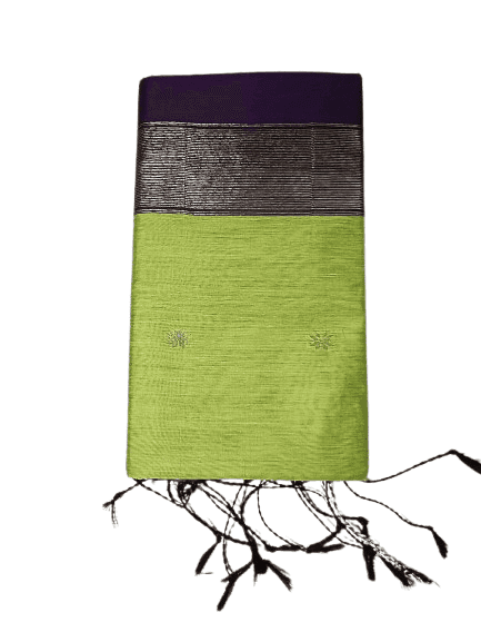 Kalyani Cotton Saree for Women | Soft Pure Cotton Saree with Blouse Piece | Traditional Daily Wear Handloom Style Saree | Lightweight Breathable Cotton Saree for Office, Casual & Festive Wear | with blouse view 3