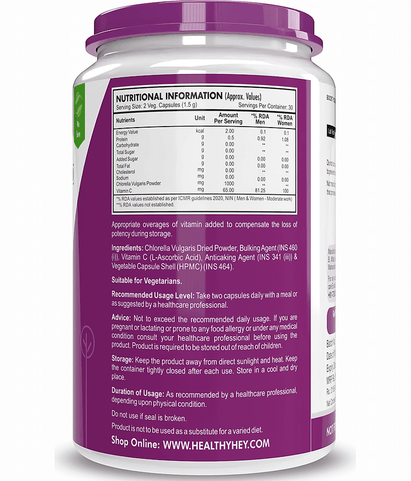 HEALTHYHEY NUTRITION Special Supplement Capsule 60 gm ( Pack of 1 ) view 2