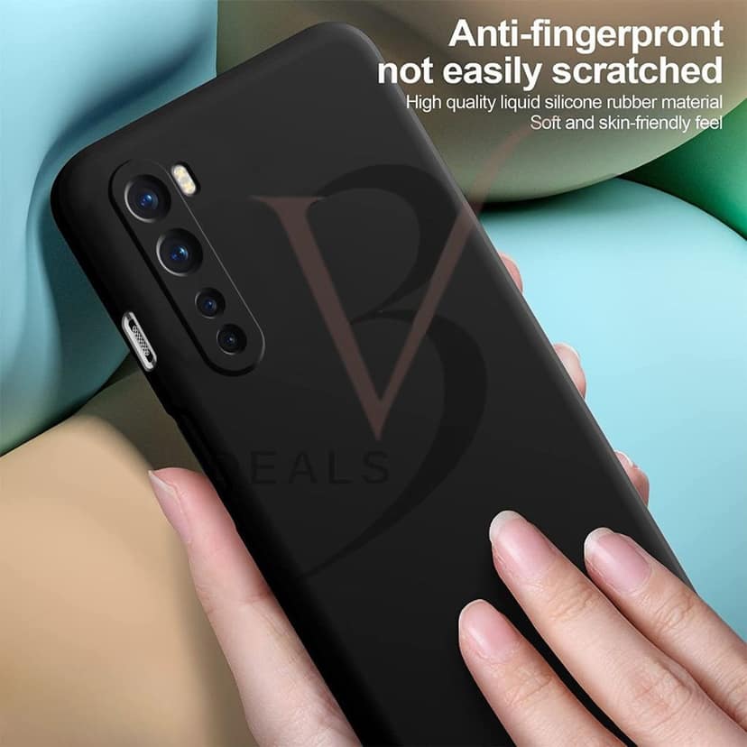 V3Deals Premium Silicon Mobile Cover Compatible for OnePlus Nord 5G | Camera Bump Protection, Shockproof Soft Flexible Back Case | Matte Finish view 4