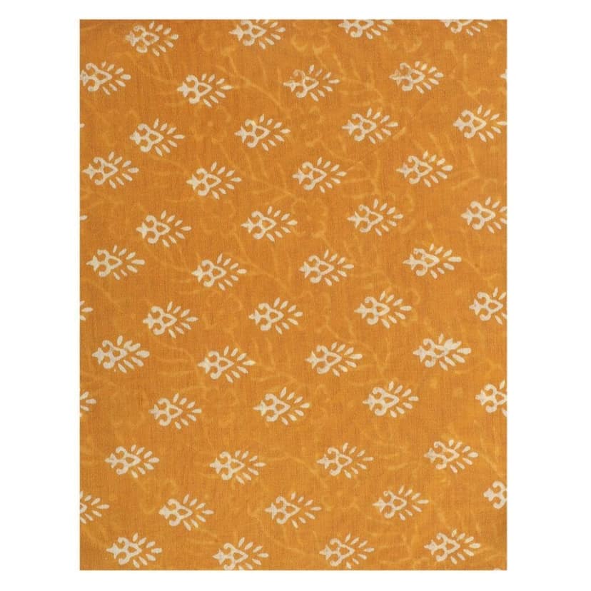 HANDLOOM CHANDERI 03 PCS DABU PRINTED SUIT (SKU - 1RDS01270221 Suit 43)