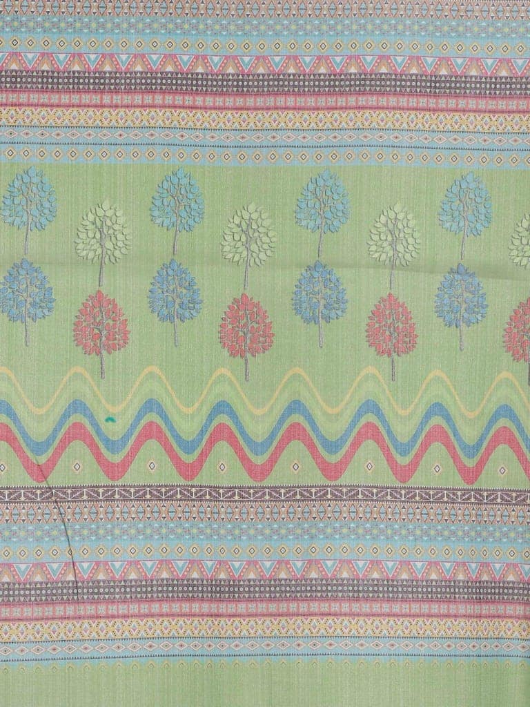 Women's Digital Print Zari Woven Multicolor Saree view 6
