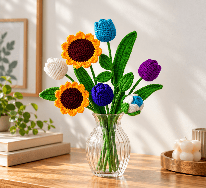Handmade Decorative Flowers for Home Decoration and Gifting view 2