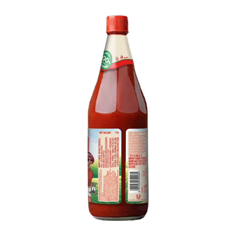 Kissan Fresh Tomato Ketchup Bottle, 1Kg view 2