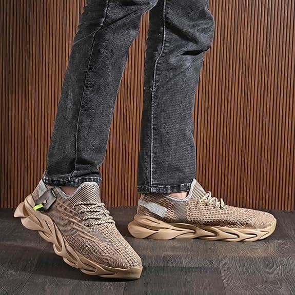 Cruiser Sneaker for Men | Lightweight & Stylish | Breathable Mesh Lace-Up Shoes view 6