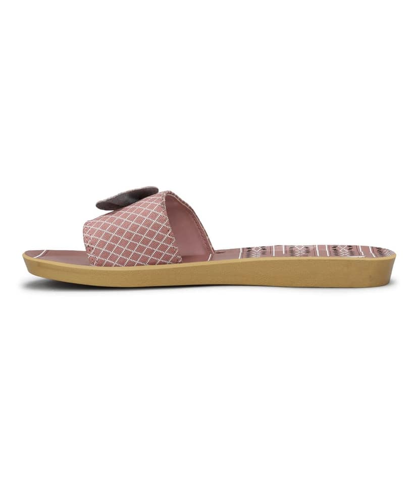 Paragon Women's Pink-Grey Sliders with Anti-skid Cushioned Sole for Everyday Use view 3
