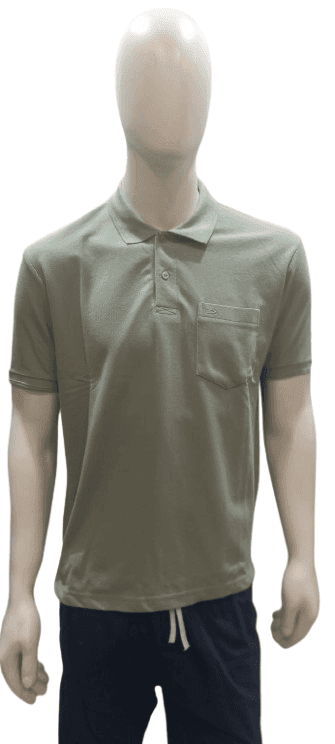 Men's Premium Cotton Polo T-Shirt – Solid Olive Green | Classic Fit | Casual & Semi-Formal Wear