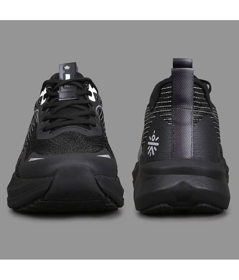Cult GlaciusX Black Men's Sports Running Shoes view 3