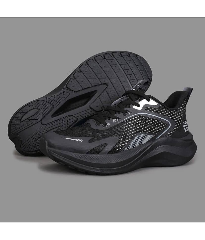 Cult GlaciusX Black Men's Sports Running Shoes view 7