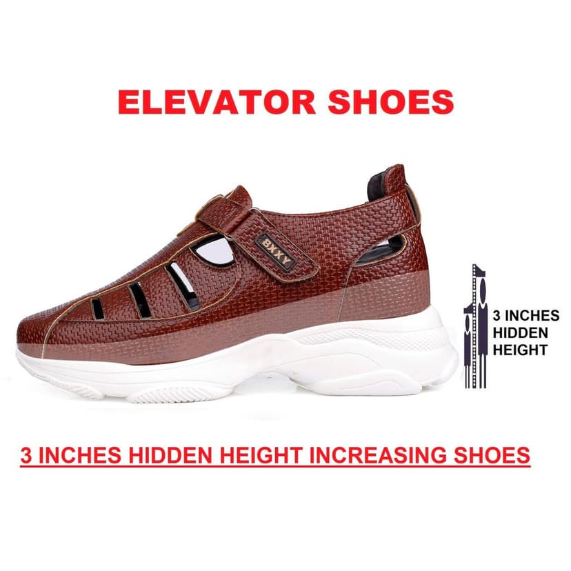 Bxxy's 3 Inch Height Increasing Elevator Sandals for Men view 3