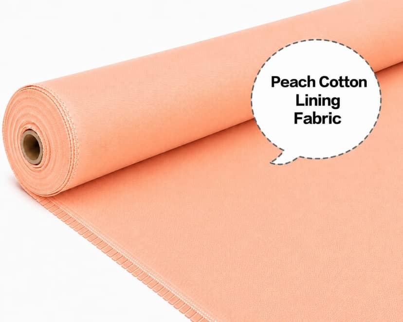 Cotton Lining Fibre (Chhota Panna), Peach Lining Fabric (Chhota Panna), Cotton Lining Cloth (Chhota Panna), Soft Cotton Lining (Chhota Panna), Garment Lining Fabric (Chhota Panna) view 2