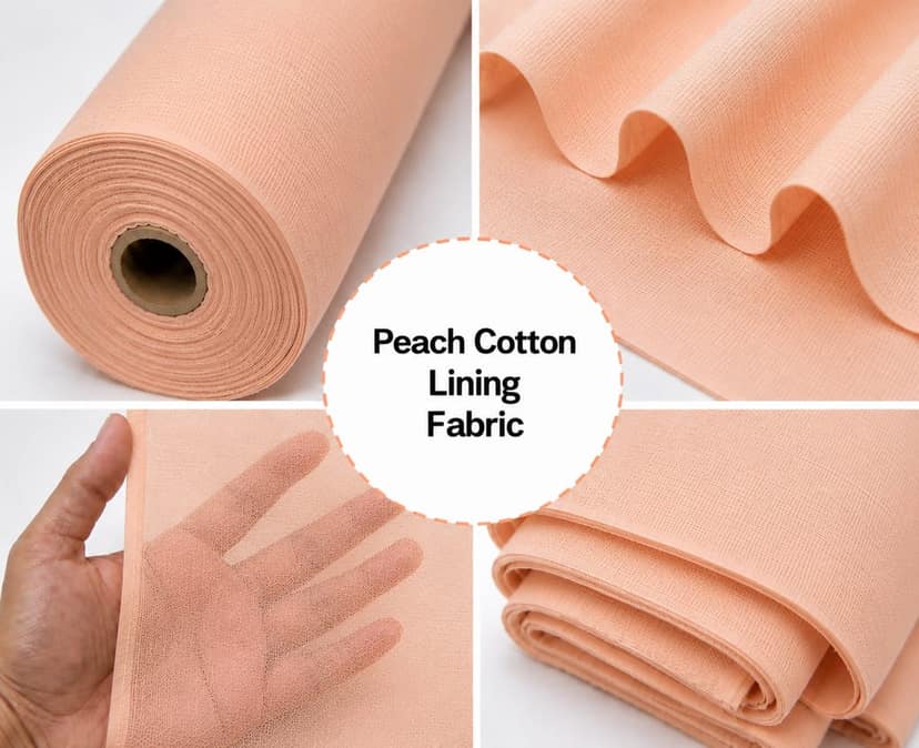 Cotton Lining Fibre (Chhota Panna), Peach Lining Fabric (Chhota Panna), Cotton Lining Cloth (Chhota Panna), Soft Cotton Lining (Chhota Panna), Garment Lining Fabric (Chhota Panna) view 4