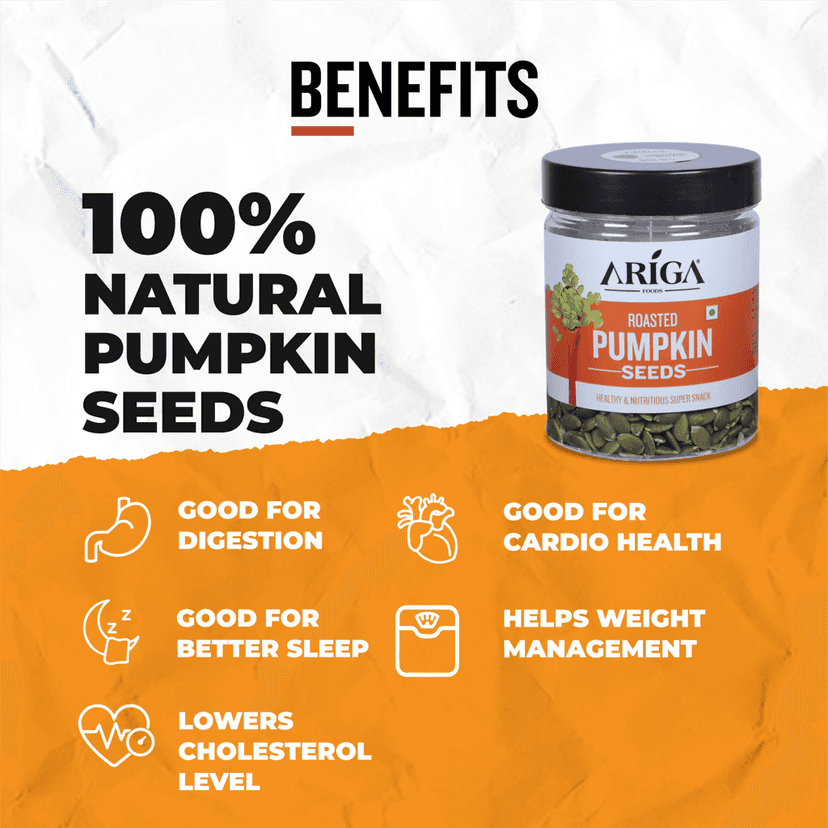 Ariga Foods Premium Roasted Pumpkin Seeds 200gm view 4