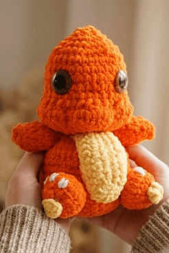 Handmade Charmander Character Decorative Toy for Kids and Collectors view 3