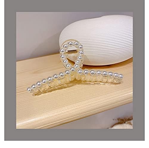 Luxury White Bubble T Shape Hair Claw view 3