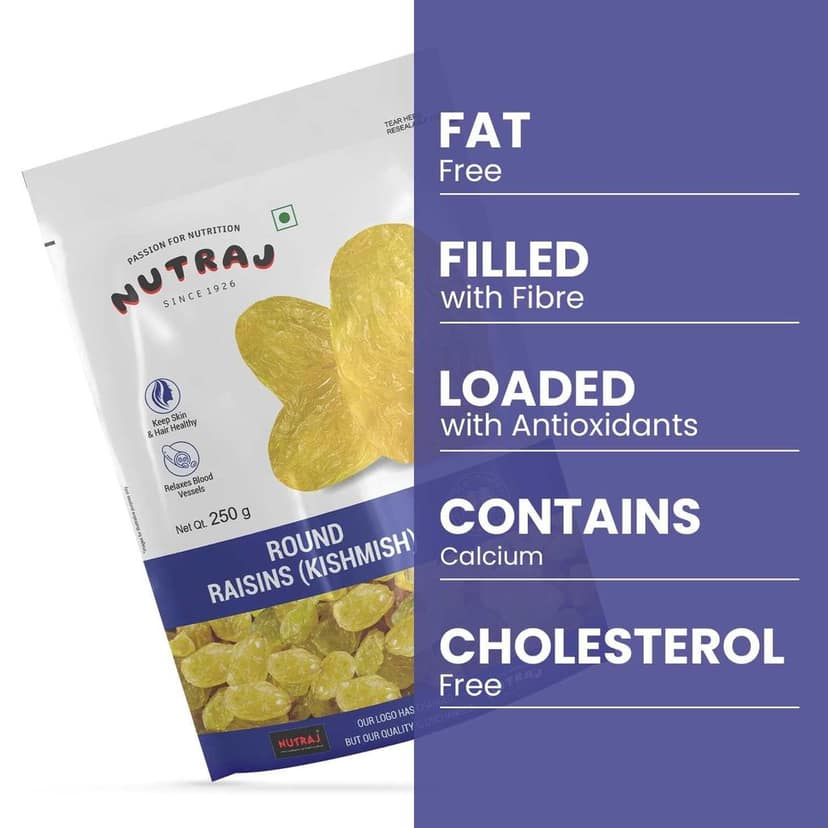 Nutraj Special Round Raisins 250g view 4