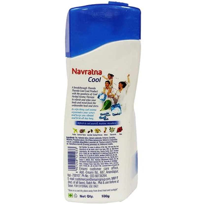 Navratna Cool Talc - Mint Fresh, 100 G view 2