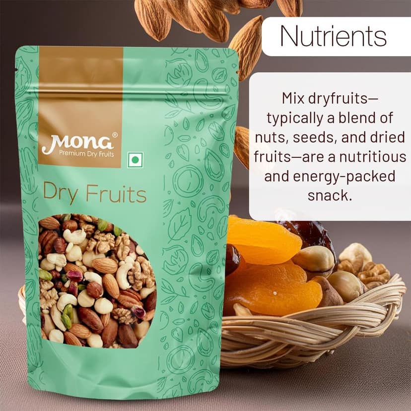 Mona Premium Mixed Dry Fruits & Nuts Combo Pack - Healthy Snack view 4