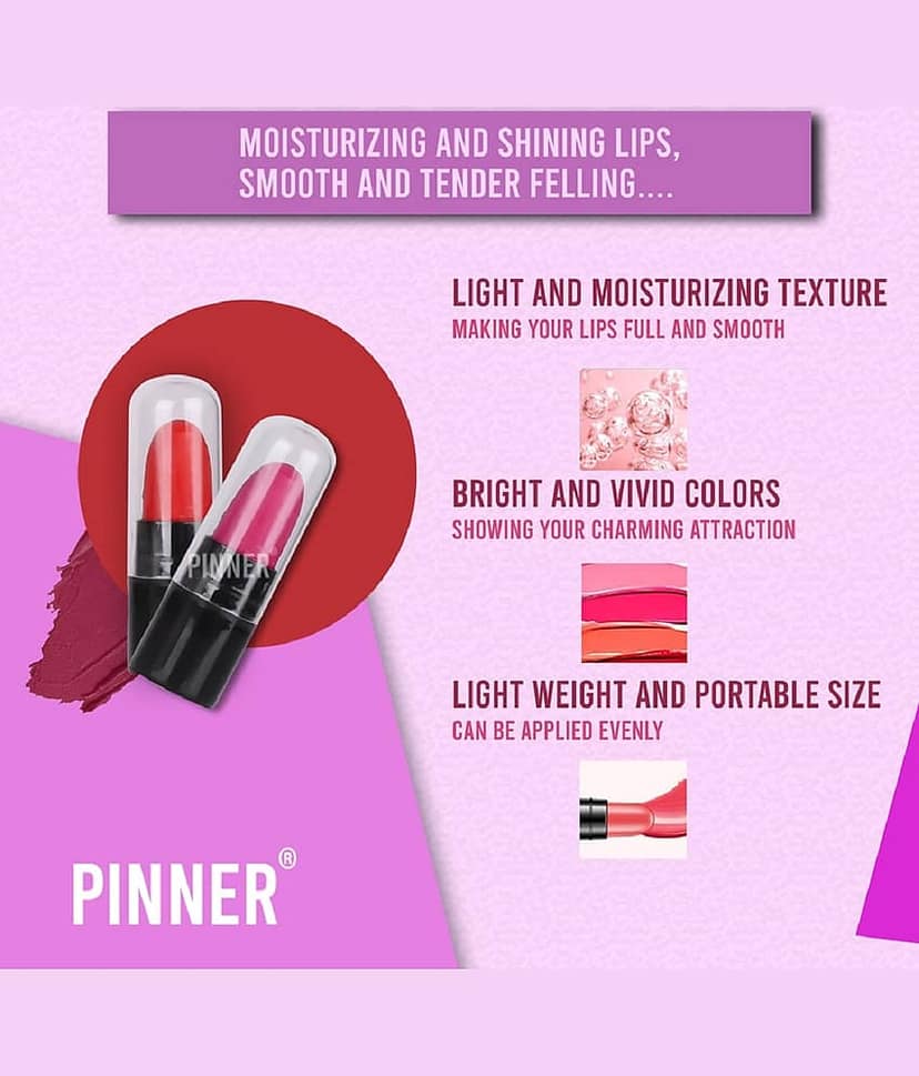 Play Run Minis Pout Party Matte Lipstick Highly Pigmented Mini Lipsticks (Set of 12 ) view 2