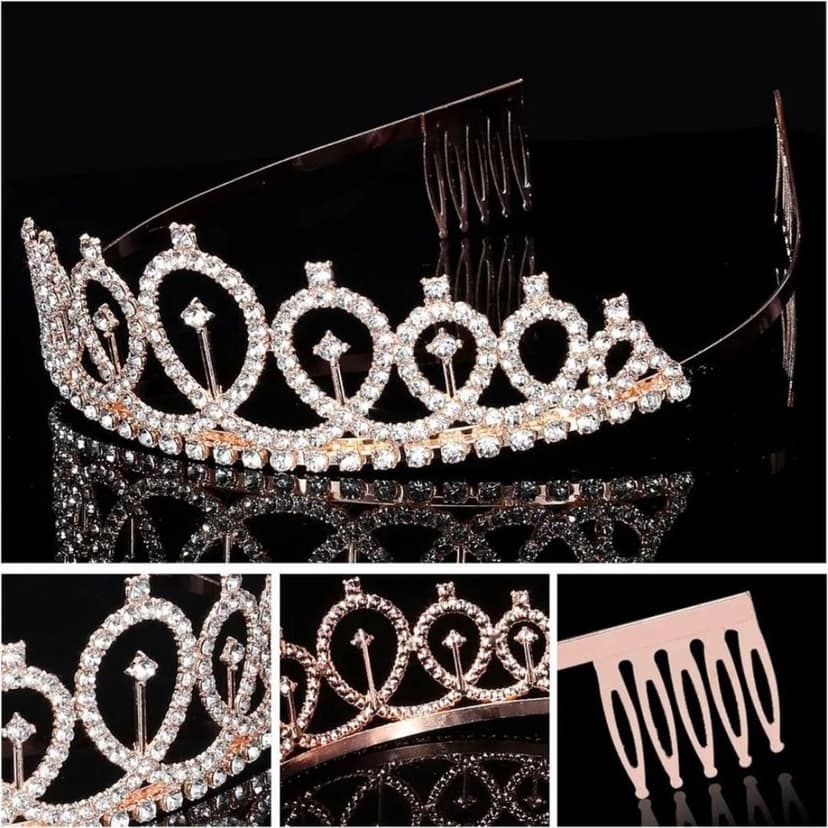 Metal Tiara Rose Gold view 5