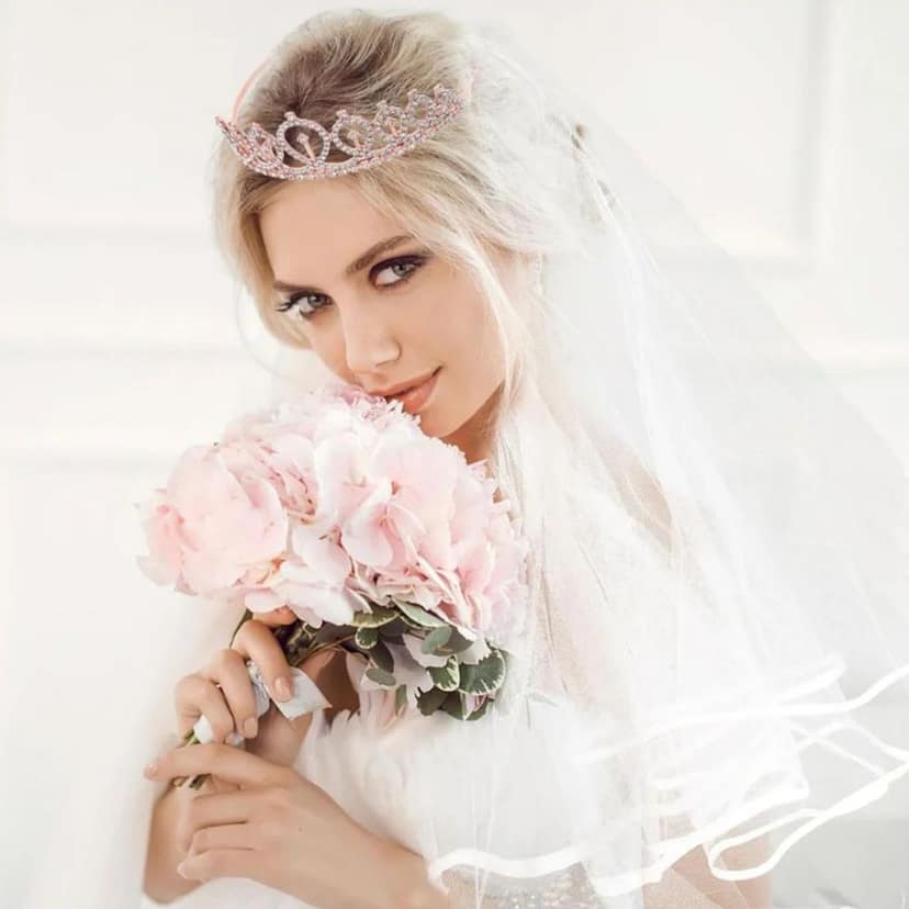 Metal Tiara Rose Gold view 7