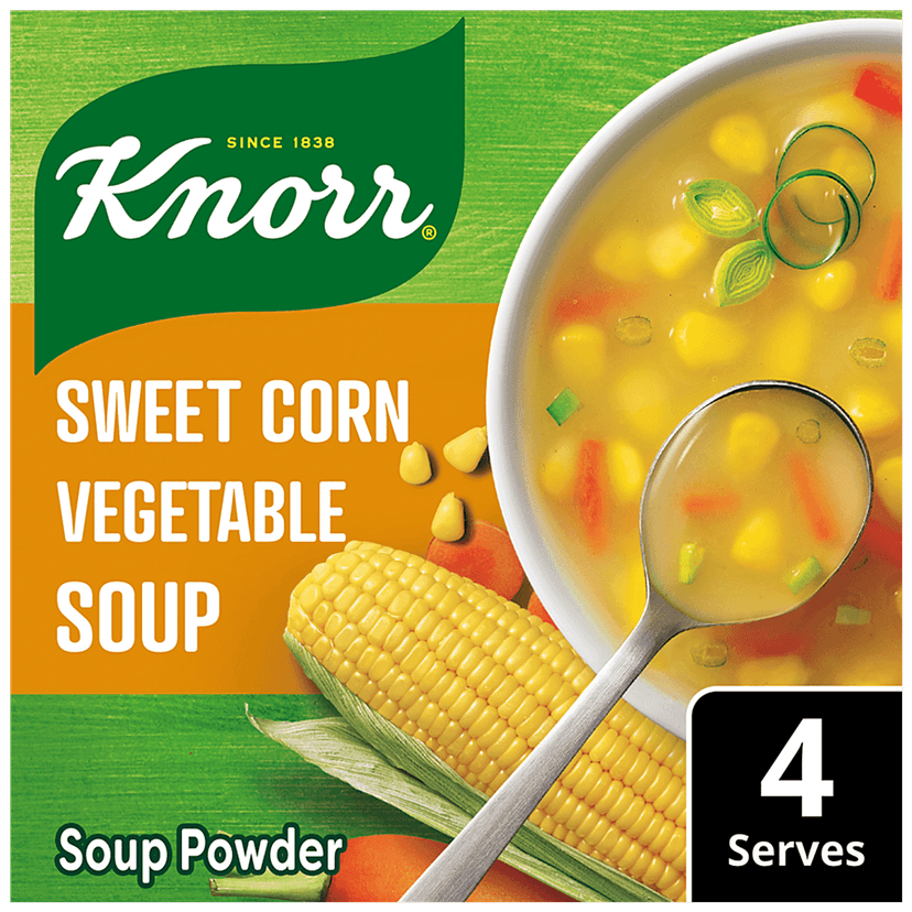Knorr Sweet Corn Soup - 100% Real Vegetables, No Added Preservatives, 42 G