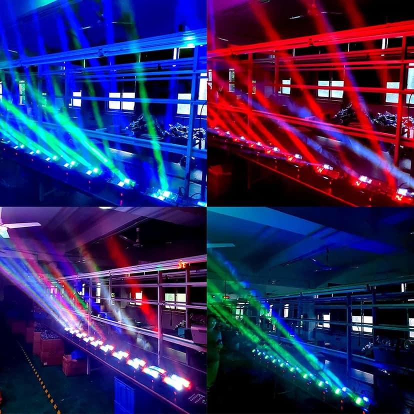SPARKWORLD Dual-Head RGB LED Moving Head Effect Light 810W DJ Disco Scanner with DMX, Auto & Sound Modes | Colour: Mini Spider view 3