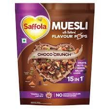 SAFFOLA CHOCO CRUNCH MUESLI 185GM