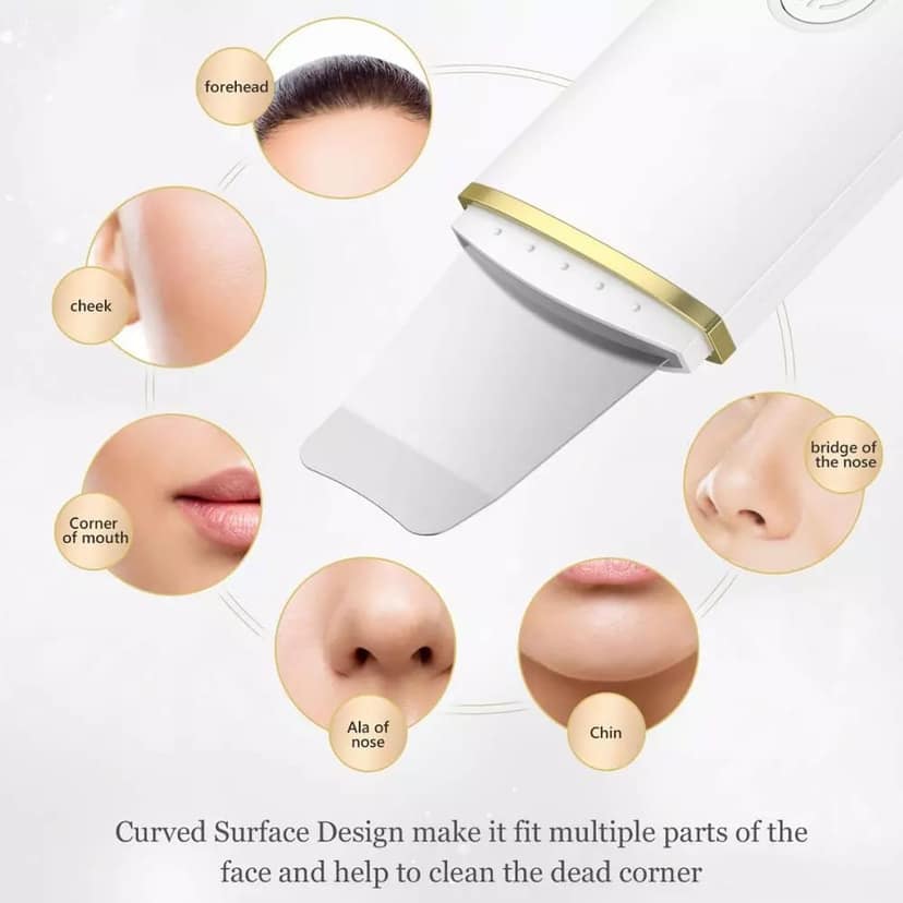 AUSHA 4-in-1 Ultrasonic Skin Scrubber | Deep Cleansing, Blackhead Removal & Facial Massage view 6