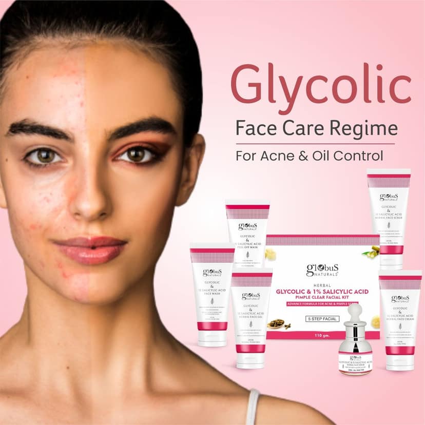 Globus Naturals Glycolic & 1% Salicylic Acid Face wash, 100 ml view 8