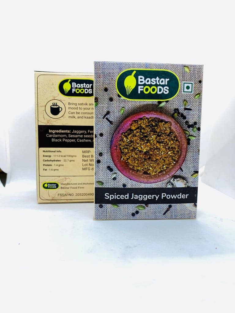 Bastar Food Premium Spiced Jaggery Powder 100% Natural | Made with Locally Sourced Ingredients | Gluten-Free and Vegan view 5