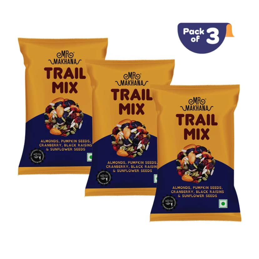 Mr Makhana Trail Mix Pack of 3 30g Each