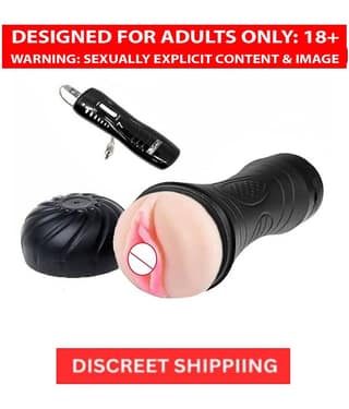 KNIGHTRIDERS Flashlight Pocket Pussy inch Soft & Real Pussy Sex toy For men + Black Egg Vibrator with remote
