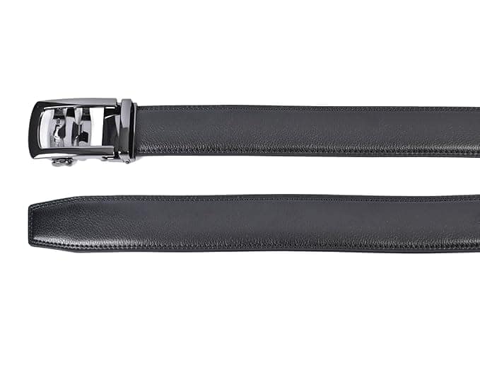 WildHorn Men's Genuine Leather Belt for Men| Premium Auto-Lock Buckle | Adjustable up to 48” (Premium Black) view 5