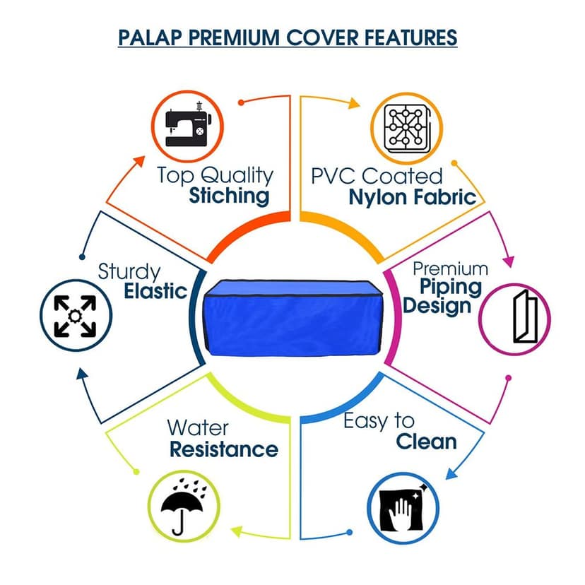 Palap Super Premium Dust Proof Printer Cover for Hp Deskjet Ink Advantage 4535- Blue view 3